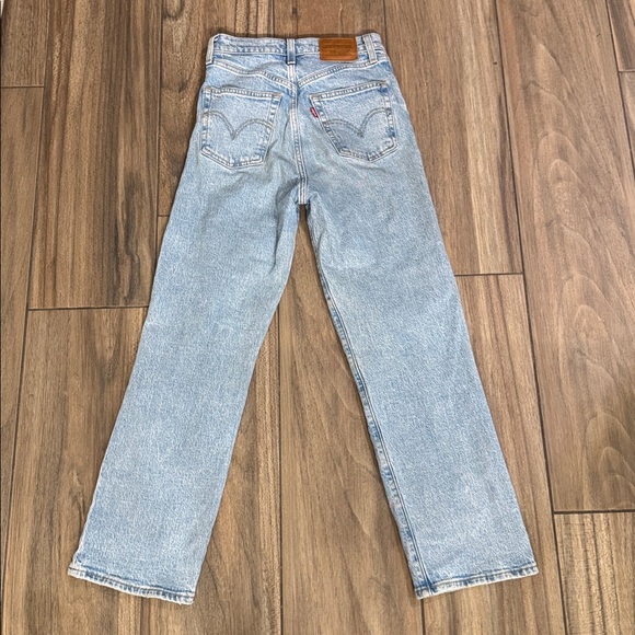 Levi’s Light Blue High Waisted Distressed Jeans size 24 - Picture 3 of 3